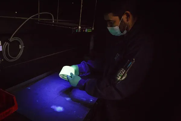  Contrôle visuel UV-C des défauts